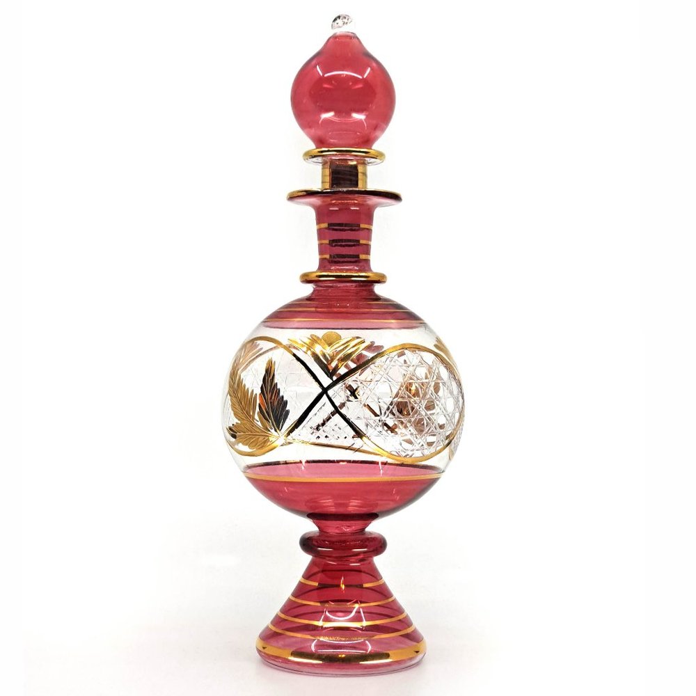 Egyptian Hand Blown Glass Perfume Bottle